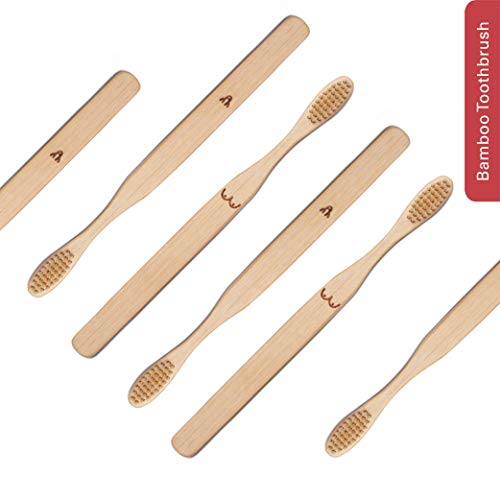 Maia Gifts Nudie Bamboo - Set Di 2 Pennelli Per Toothbrush - 5