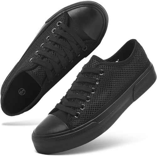 Image of hash bubbie White Sneakers for Women Low Top Canvas Shoes Womens Canvas Sneakers Women's Fashion Sneakers Slip on Casual Tennis Shoes