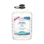 Vinaigre Blanc 9.5° 5 Litres - Idéal en Utilisation Désherbant & Ménager – Anti-Calcaire Efficace & Naturel