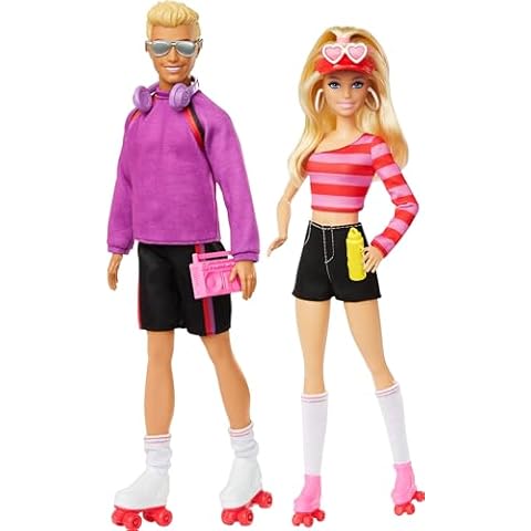 Barbie Fashionistas Set with 2 Fashion Dolls & 6 Accessories Cover