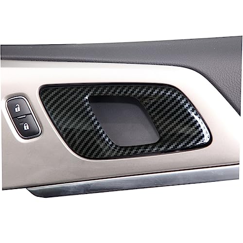 ruihe 4pc Carbon Fiber Color Door Handle Bowl Frame Decorator Cover Trim Fit for Ford Ranger Accessories 2015 2016 2017 2018 2019 2020 2021 2022