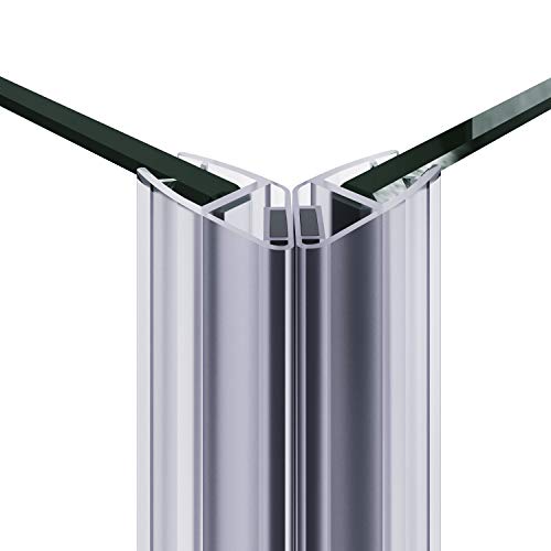 Elegant Corner Shower Enclosure Sliding Door 34'' D X 34'' W X 72'' H Double Sliding Shower Doors 1/4 In.clear Glass French Corner Enclosure,Brushed Nickel (Shower Base No Included) #TOP6