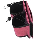 Luggage Cup Holder, Travel Gear, Drink Carrier Hold Two Coffee Mugs, Fits Roll On Suitcase Handles, Travel Accessories, Luggage Cup Holder for Suitcases, Travel Must Haves, Traveling Essentials