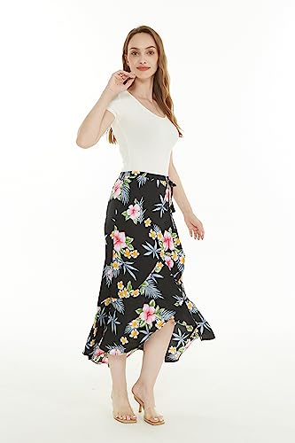 Matchable Family Hawaiian Luau Men Women Girl Boy Clothes in Hibiscus Black4