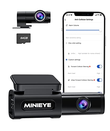 MINIEYE 4K Dash Cam with ADAS Front and