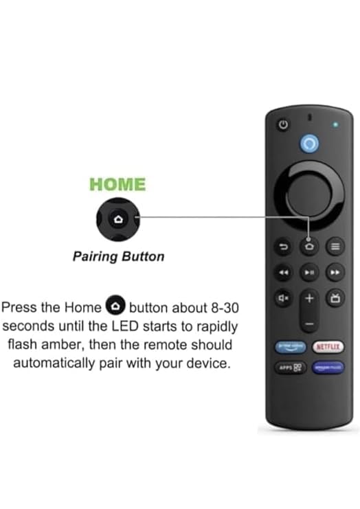 Image of Lambcare Remote Control Compatible with Amzon Alexa Voice FlRE TV Stick (3rd Generation)