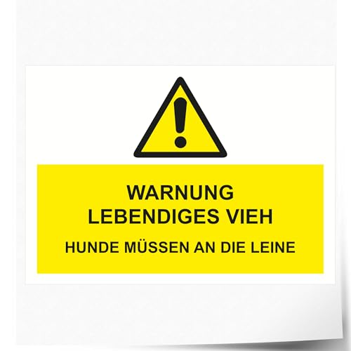 Sécurité bétail et chiens sticker grand format pour crèche et cabinet - 2
