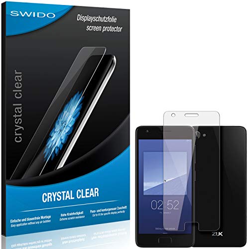 2 x SWIDO® Protector de pantalla Lenovo ZUK Z2 Protectores de pantalla de película 'CrystalClear' invisible
