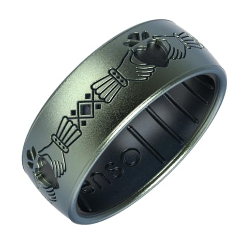 Enso Rings Etched Celtic Collection Silicone Ring - Comfortable and Flexible Design2