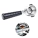 RECAFIMIL Portafilter sin fondo de 51 mm Resuable Filtro de café de acero inoxidable Soporte de filtro de repuesto Cesta de filtro Accesorios de café 2 orejas Compatible para ECP31.21