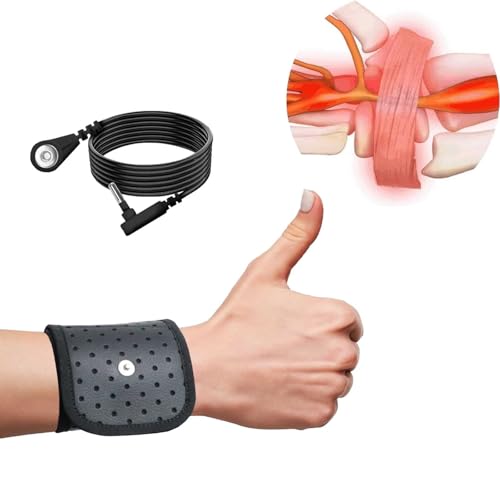 Image of Grounding Wrist Strap with 15 Ft Black Grounding Cord,Grounding Bracelet for Improves Sleep,Pain Relief