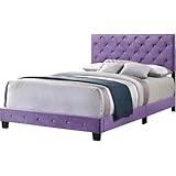 Glory Furniture Suffolk - Cama completa color burdeos,