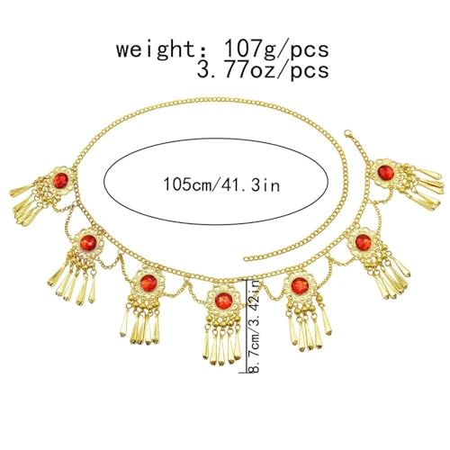 Fashion Coin Tassel Waist Chain Beach Retro Body Chain2