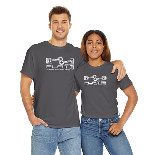 Flat 6 Air Cooled Engine T-Shirt – Boxer Motor Graphic Tee | Car Culture Gift Fans | Classic Automotive Style4