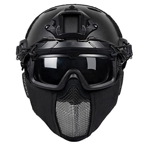 OneTigris Airsoft Helm, Mich 2000 Paintball Helm mit Maske und...