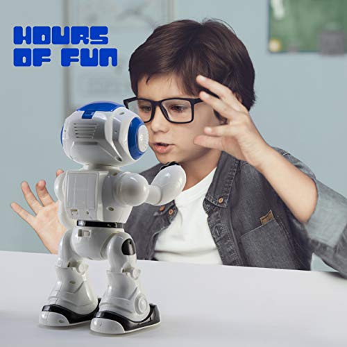 Top Race Remote Control Rc Robot Toy Walking Talking Dancing Toy Ai Robots For Kids, Sings, Reads Stories, Math Quiz, Shoots Discs, Voice Mimicking. Educational Toys For 3 4 5 6 7 8 9 Year Old Boys #TOP5