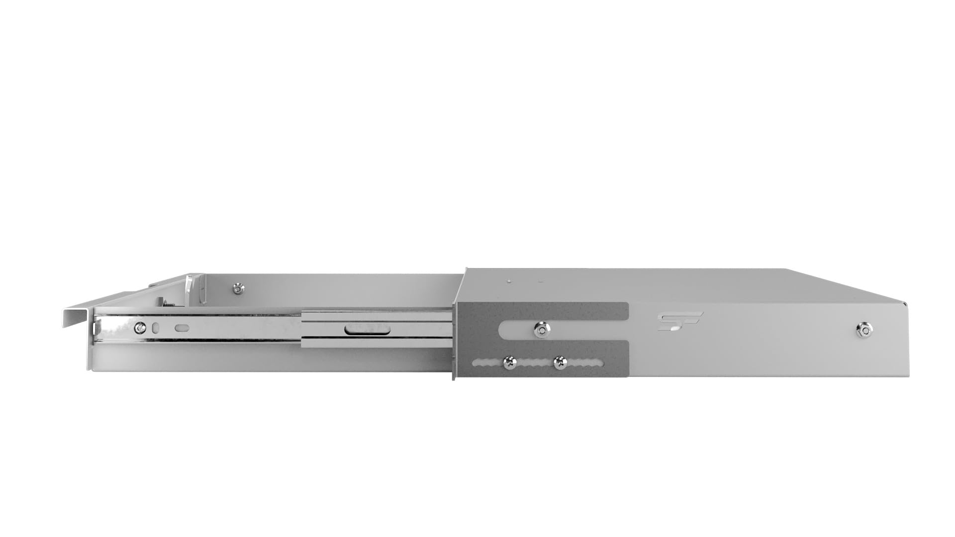 Ripiano 19 pollici 1U - Cassetto per Rack Server 19" in Acciaio per Armadio di Rete e Rack di Cablaggio - Capacità di Carico 15 kg - 270 mm Profondità - Accessori Rack