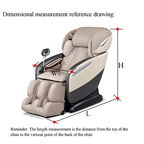 Housse de fauteuil de massage lavable et extensible noire - 8