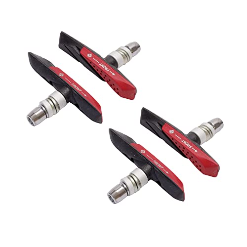 P4B | 2 Paar V-Brake Bremsschuhe für Felgenbremse - Silent Stop –...