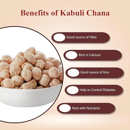 Image of Kabuli Chana (Chickpea) 250 gm Unpolished and Sortex cleaned