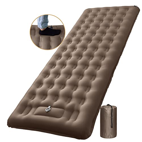 NOWTOWIN Inflatable Sleeping Pad for Camping, Extra Thick 5.1 Inch