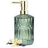 EMPO Clear Glass Soap Dispenser with ABS Plastic Pump, Lotion Dispensers for Kitchen, Bathroom...