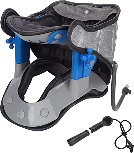 CukUJH Inflatable Adjustable Cervical Neck Collar Soft Neck Stretcher Neck Support Neck Stretching Cervical Collar Machine for Neck Pain Relief&