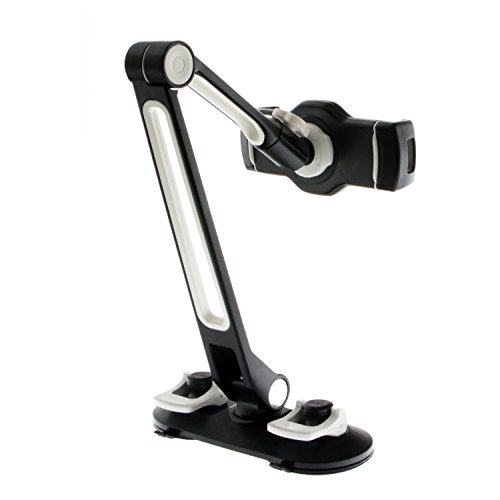 SINLAND universelle Halterung/Ständer für Tablets & Handys kompatibel mit Fast Allen Geräten Befestigung an glatten… – Bild 6