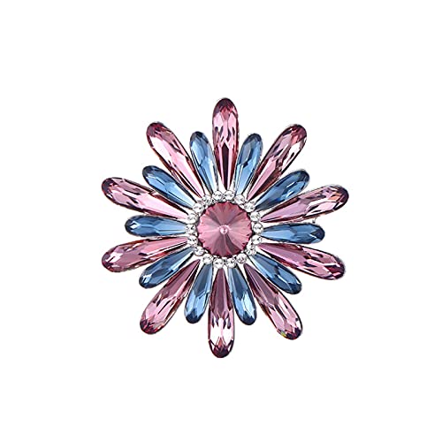 Broches bijoux imitation cristal au tempérament de dame raffinée