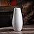 Hosley 12" High White Textured Ceramic Vase. Ideal Gift for Weddings, Party, Home, Spa, Reiki O3