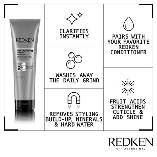 REDKEN Shampoo, Fruit Acids, Removes Impurities, Product build-up, Hair Cleansing Cream, 250 ml - Image 4