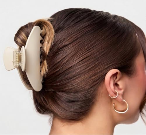 3 Pinzas para cabello de acetato 4 pulg negro blanco café miniatura 2