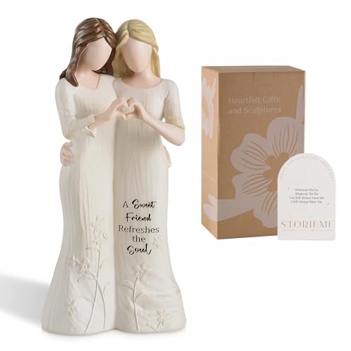 Storieme Best Friend Figurine Hand-Painted Friendship Gift for Women