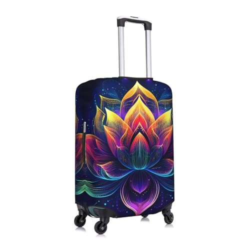 Lotus Geometry Luggage Cover for Suitcase Galaxy Flower Elastic Suitcase Cover Protector Luggage Sleeve Anti Scratch Dust Fits 25-28 Inch3
