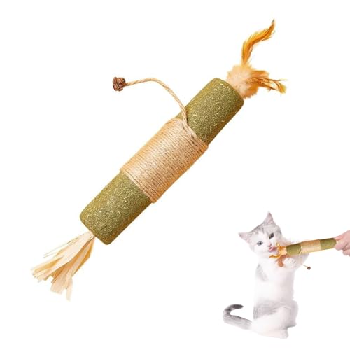 Palitos De Hierba Gatera,Grande Masticar Palos para Gatos,Catnip Matatabi Sticks,Palitos de Catnip para Gatos,Bocaditos Naturales para Gatos