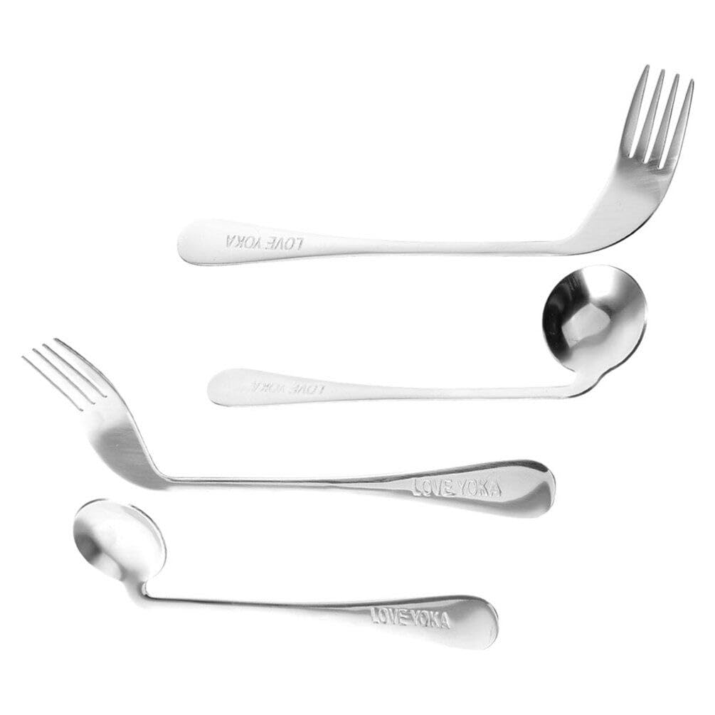 ブロこ様＊確認用カトラリー Amazon.co.jp: FOMIYES 適応 食器 曲がった スプーン フォーク