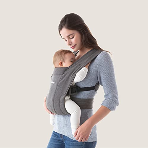 Ergobaby Embrace canguru aconchegante para recém-nascidos (3 a 11 kg), cinza mesclado