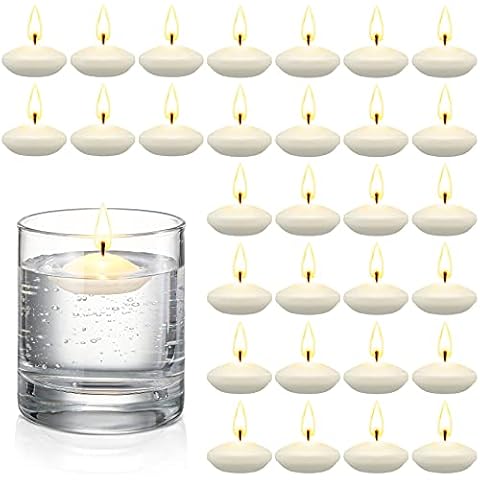 30 Unscented Floating Candles for Events Cover