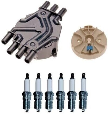 Replacement Distributor Rotor Cap and Spark Plugs Kit For Jimmy Safari Bravada V6