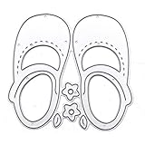 Baby Shoes Metal Cutting Dies for Card Making Embossing Stencil Die Cuts Template Mould Card Tool DIY Scrapbooking Crafts Cut Dies for Album Photo Paper Card Making