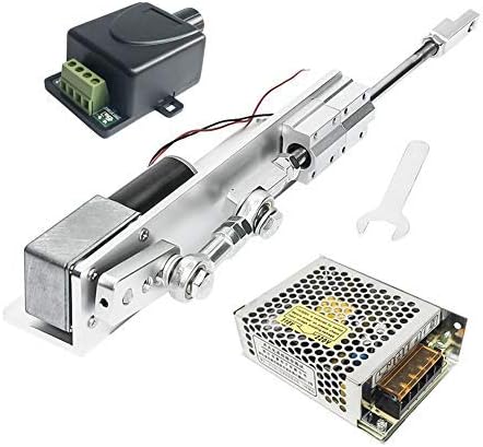 24V DC Electric Motor DIY Linear Actuator Reciprocating Motor Stroke 30/50/70mm with Switching Power and 110V-240V+PWM Speed Controller for Auto Car Lifting