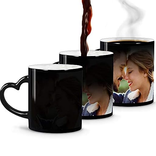 Taza Mágica Personalizada con Foto - Regalo Original en Cerámica, Asa Corazón 330ml | Ya disponible en tu tienda friki favorita! En mundofriki.es!