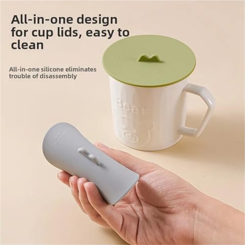 Tapa de silicona para tazas resistente a altas temperaturas gris 3
