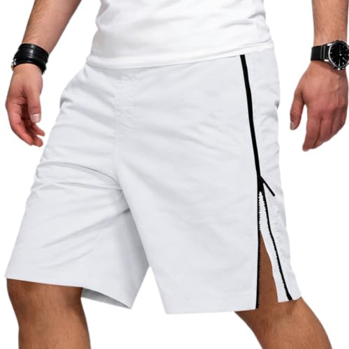 Moggemol Men Basketball Shorts Quick Dry Sports Shorts White 3XL