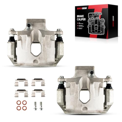Image of Torchbeam Rear Brake Calipers Set for Chevrolet Traverse 2009-2017, GMC Acadia 2007-2016, Buick Enclave 2008-2017, Cadillac XTS 2013-2019, Rear Left Right Calipers with Bracket 18B5058+18B5059