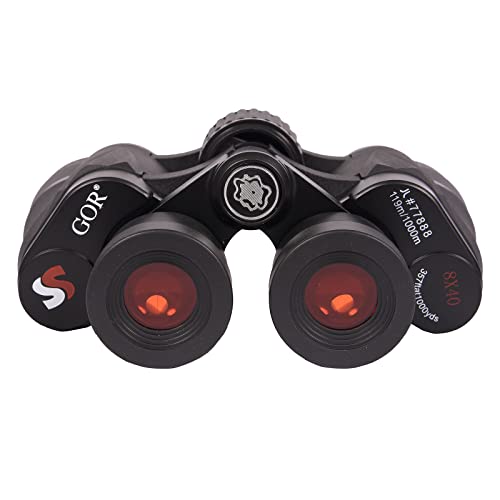 GOR® Compact Red Eye Caps HD Professional Binocular (8 x 40)