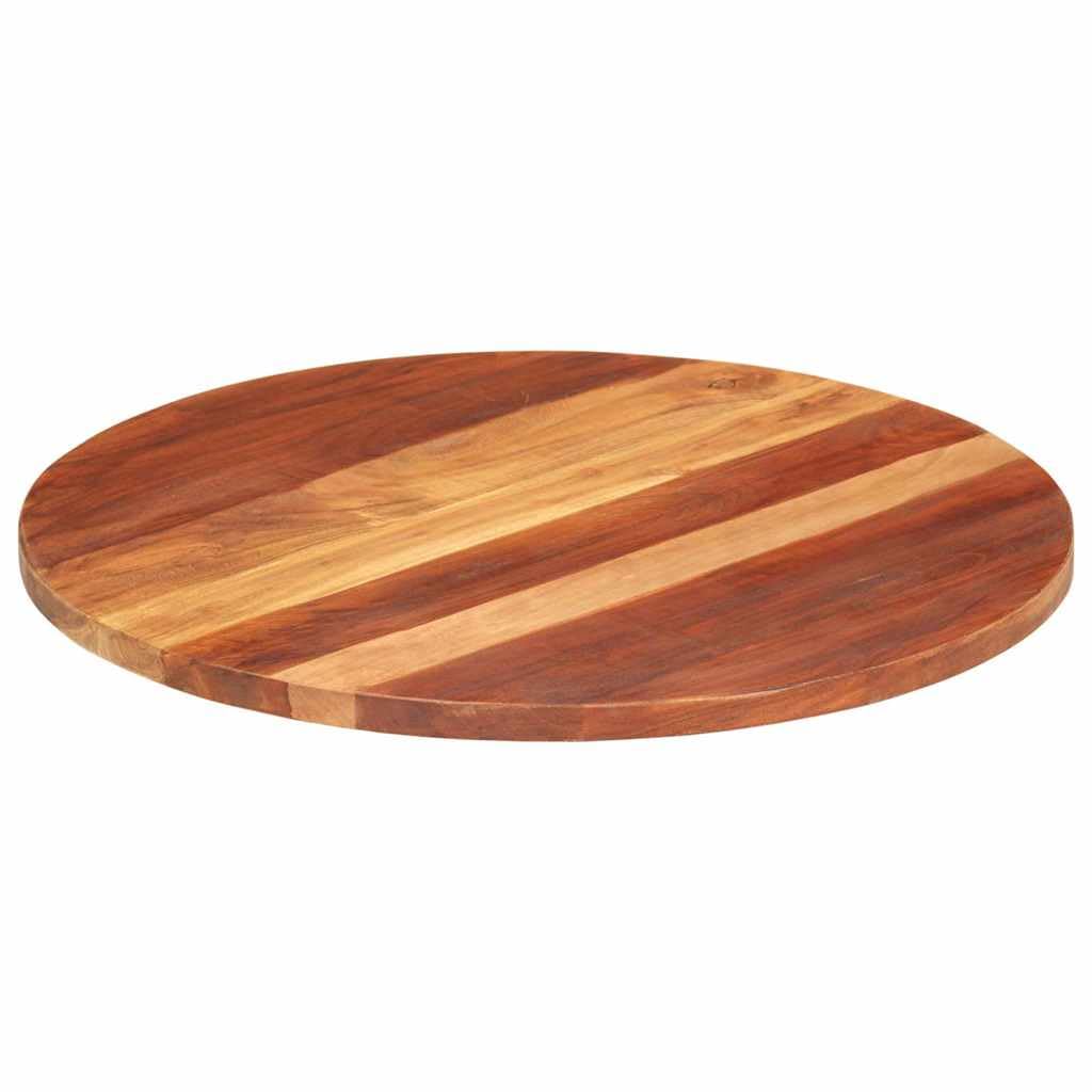 Plateau de table en bois rustique d'acacia massif de 27 mm pour meuble premium