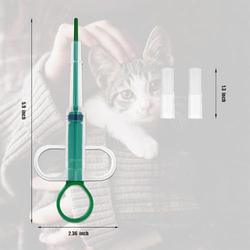 image for Naturahand 3PCS Pet Pill Shooter Plunger Popper for Small Cats Dogs So