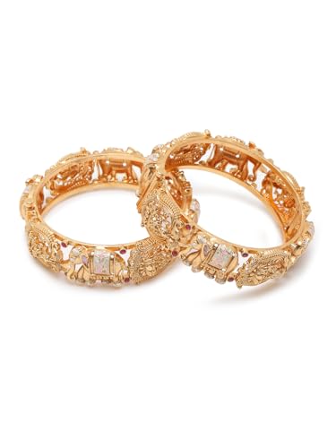 YouBella Jewellery for women Traditional Gold Plated Jewelry Bracelet Bangles for Women and Girls (2.4) (B0CRYYX9F7) Amazon Price History, Amazon Price Tracker