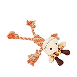 Naroote Squeaky Plush Dog Toy, Dog Toys Splicing Bite Resistant for Pets (Giraffe)